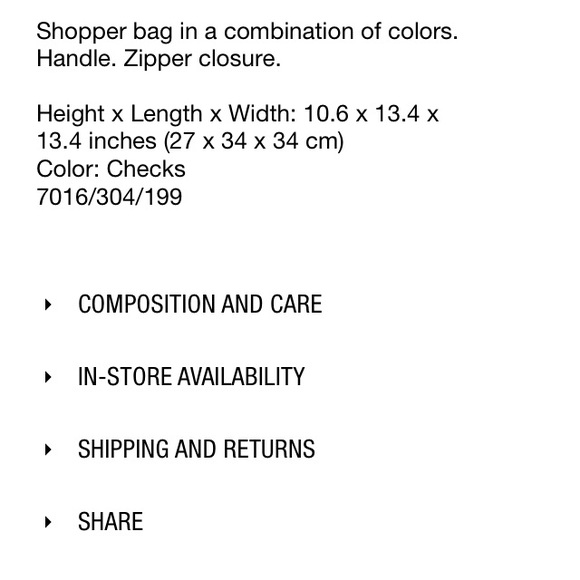 Zara plaid shopper bag - Picture 5 of 5